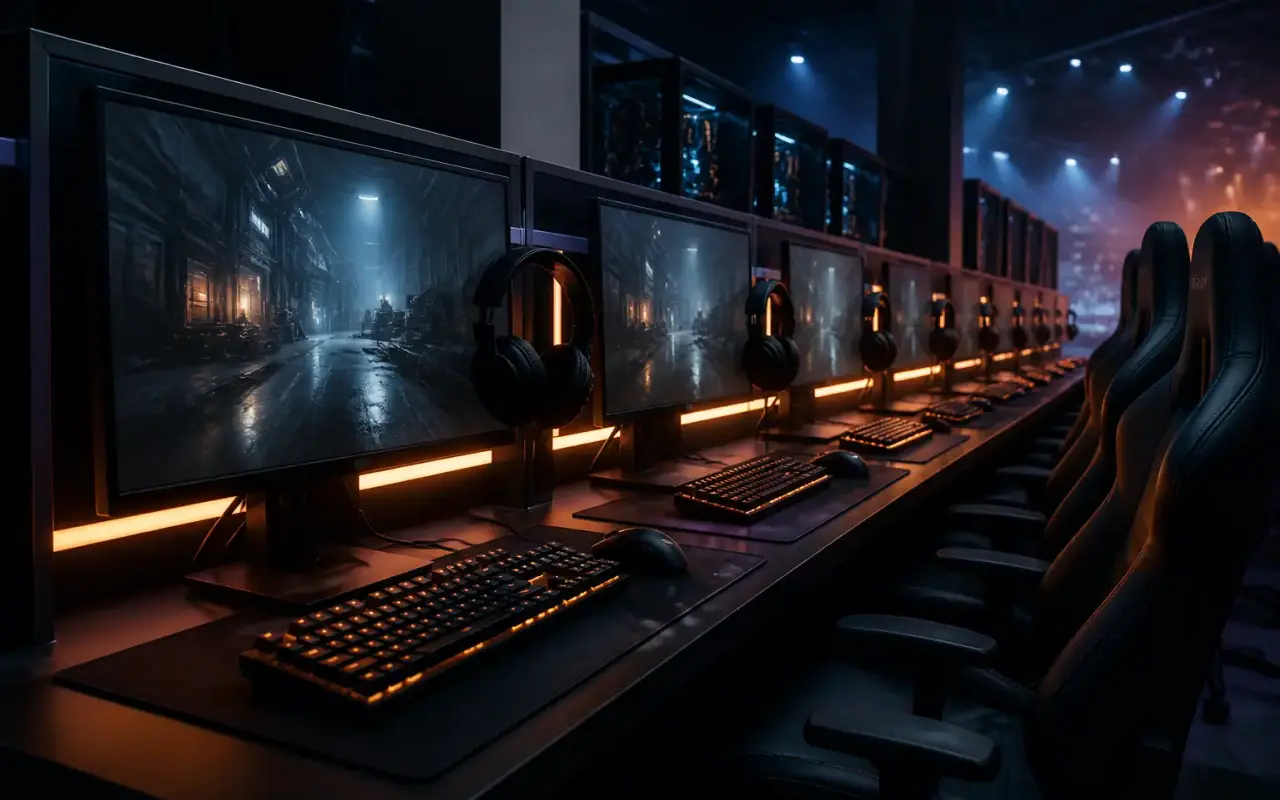 Competition player booths