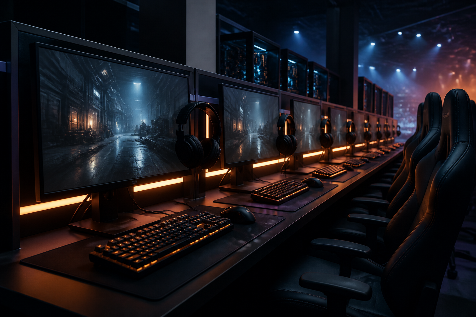 Competition player booths